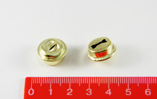 Металлические бубенчики 15 мм под золото