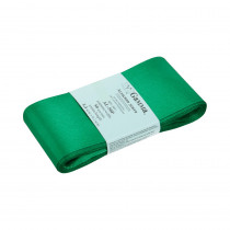 Лента атласная 50 мм ( 2 ") "Gamma" ФАСОВКА 5.4 м №035 зеленый