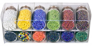 " Zlatka" набор бисера для рукоделия SGB №4 ассорти мат. крашен. бензиновый