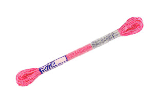 Нитки для вышивания " Gamma" мулине 100% вискоза 8 м R0724 розовый